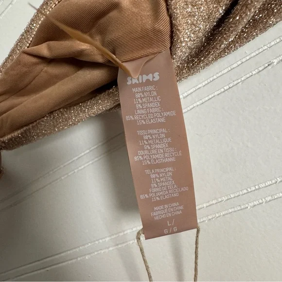 Skims Woman’s Metallic Sienna Cutout Onepiece Swimsuit Large - Picture 10 of 10